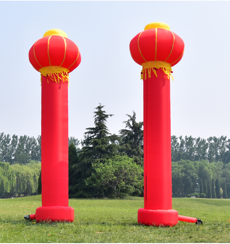青山湖传统灯笼柱